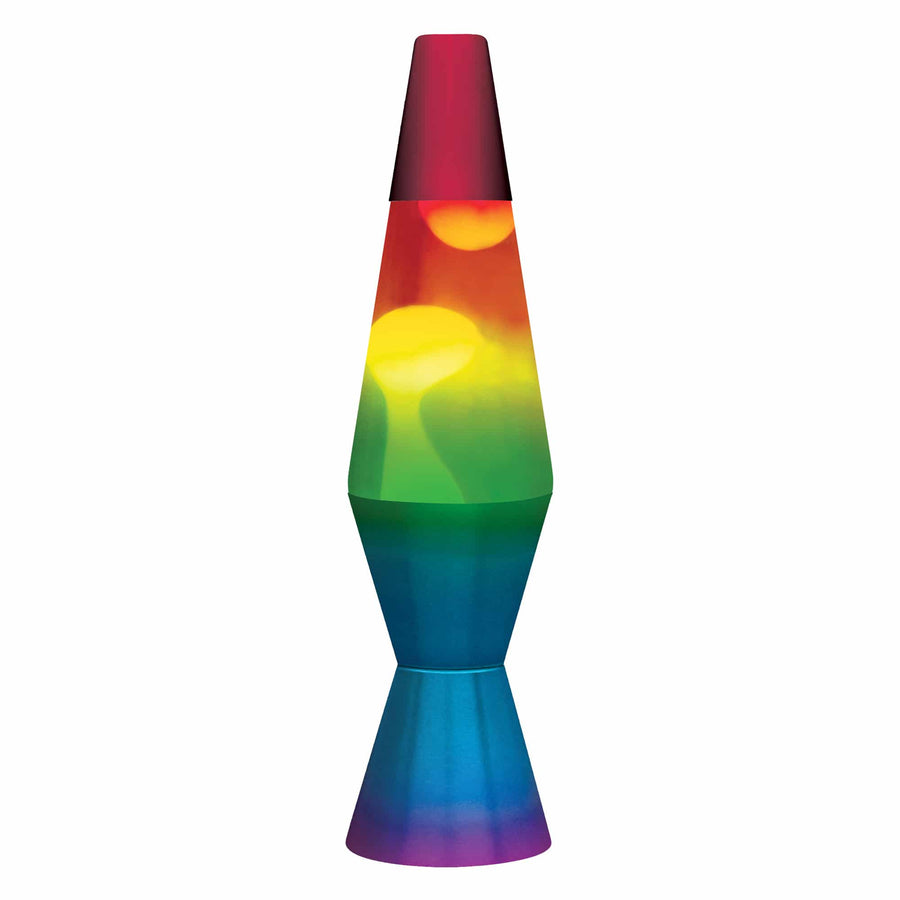 11.5″ LAVA LAMP RAINBOW – WHITE/TRICOLOR Q8