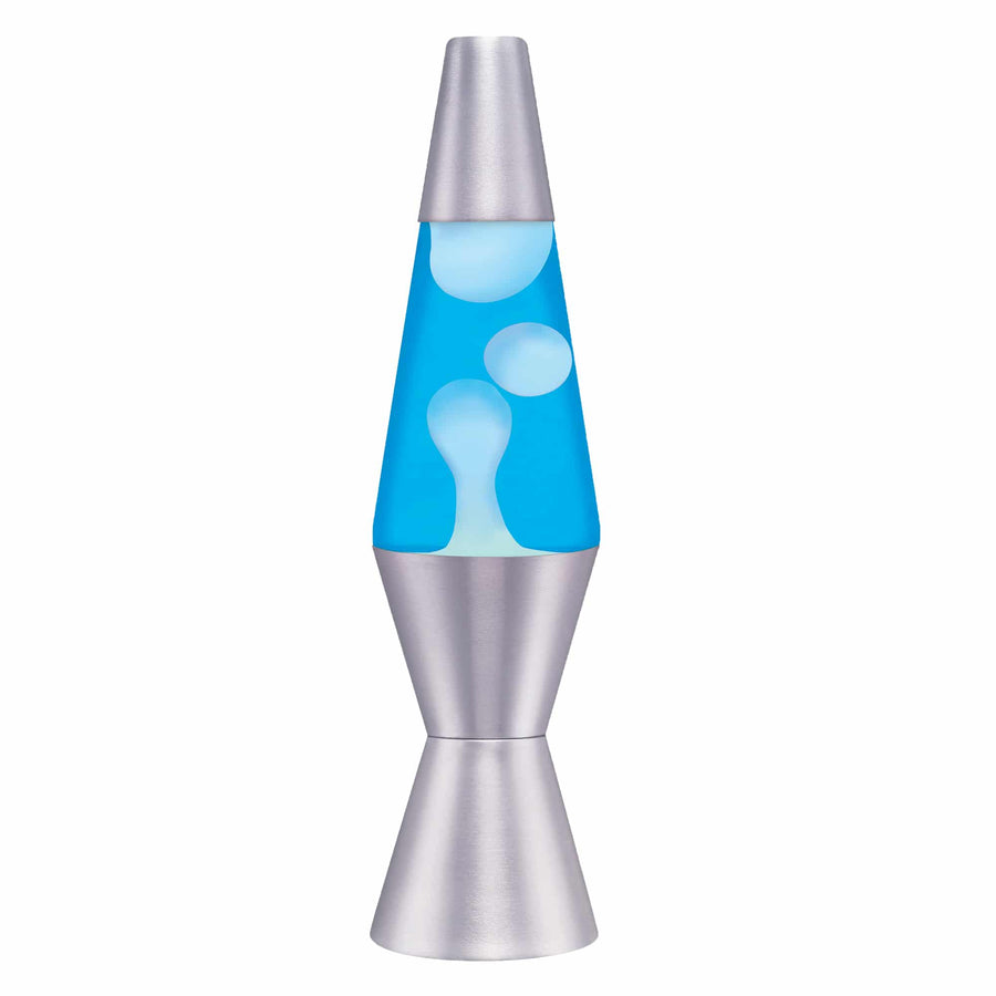 11.5″ LAVA LAMP – WHITE/BLUE/SILVER Y6
