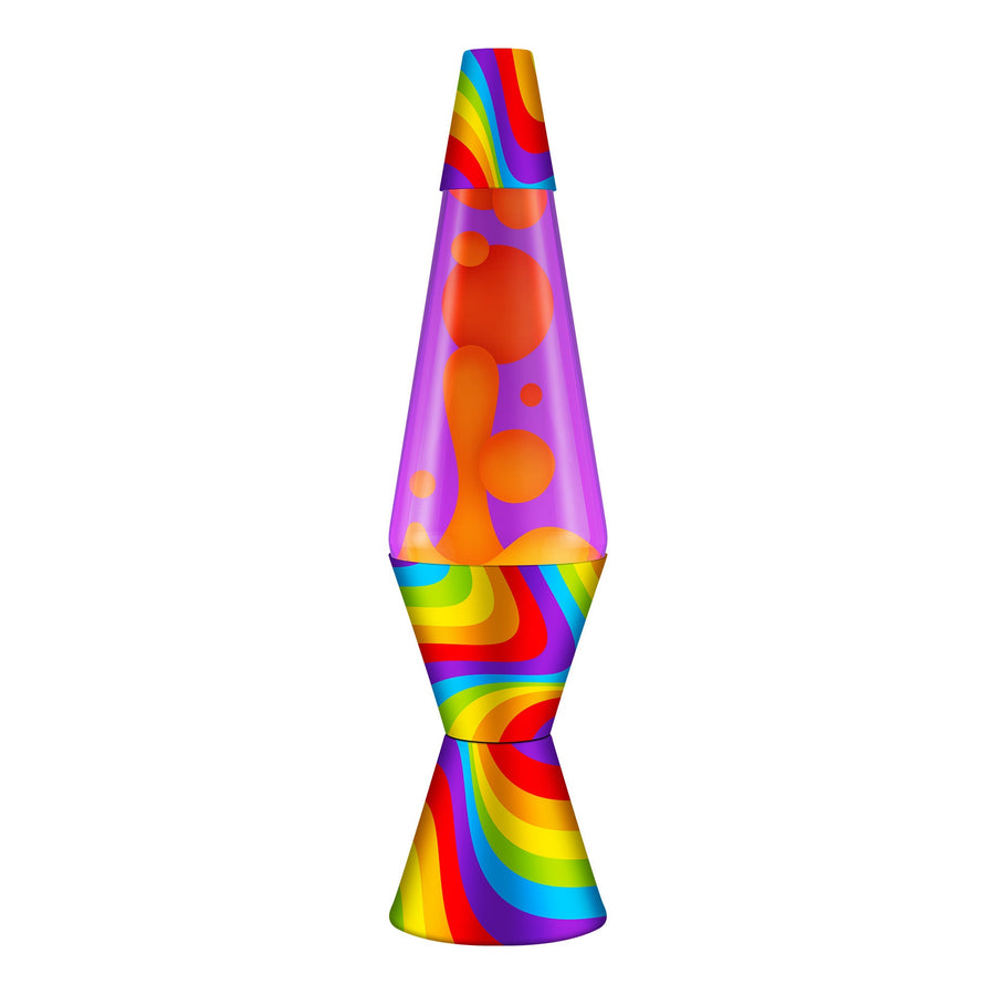 14.5″ LAVA LAMP FLOWING COLOR BANDS U6