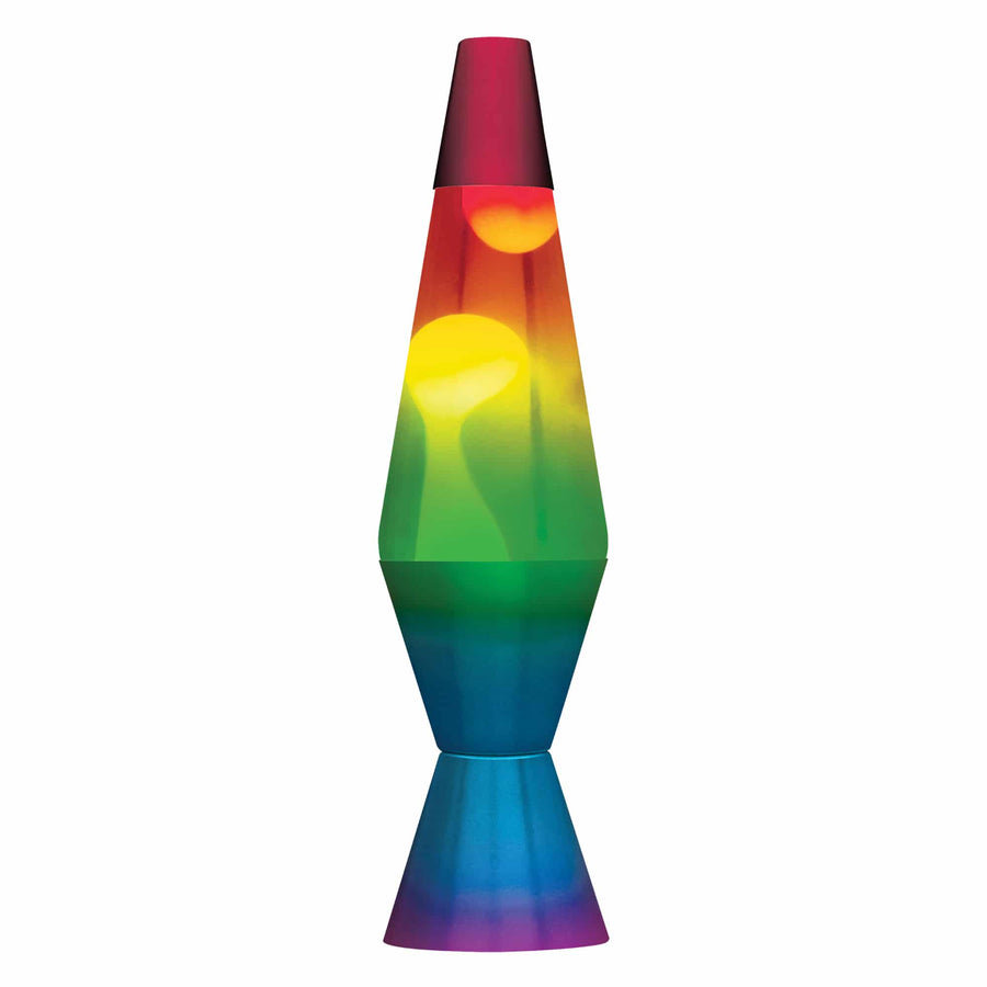 14.5” LAVA LAMP RAINBOW – WHITE/CLEAR/TRICOLOR V2