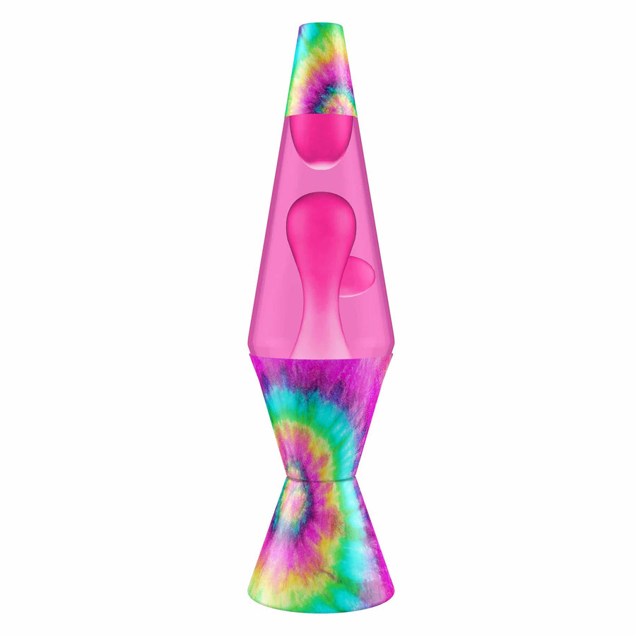 14.5″ LAVA LAMP – TIE DYE PINK SPIRAL K5