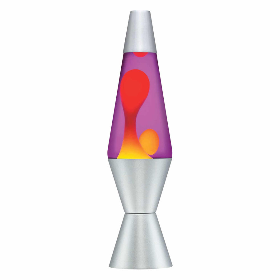 14.5” LAVA LAMP – YELLOW/PURPLE/SILVER F7