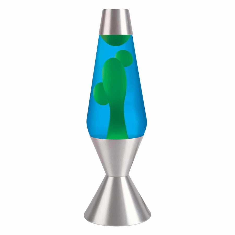 16.3″ LAVA LAMP – YELLOW/BLUE/SILVER J4