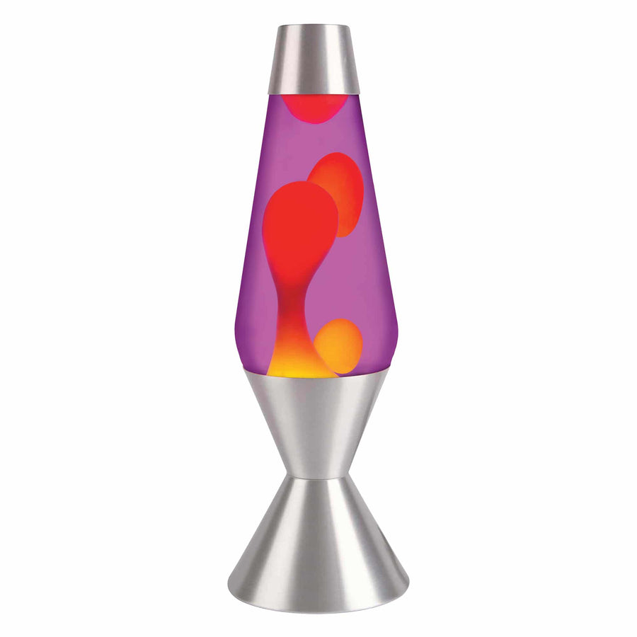 16.3″ LAVA LAMP – YELLOW/PURPLE/SILVER Y4