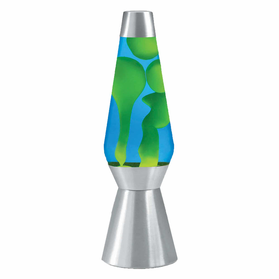 27″ LAVA LAMP GRANDE – YELLOW/BLUE/SILVER U8